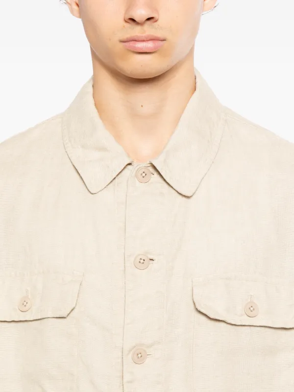 Kaptain Sunshine Flap Pockets Jacket | Neutrals | FARFETCH JO
