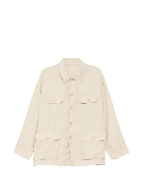 KAPTAIN SUNSHINE 2ポケット RR ジャケット ECRU Kaptain Sunshine Flap Pockets Jacket | Neutrals | FARFETCH JO