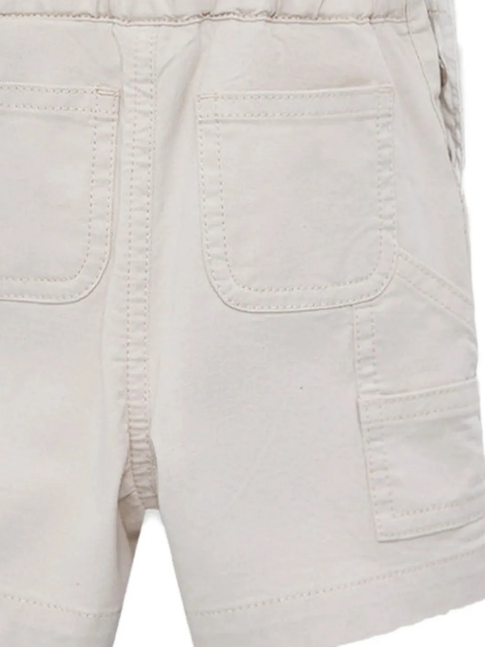 Moncler Enfant Tuinbroek met logo-applicatie Beige