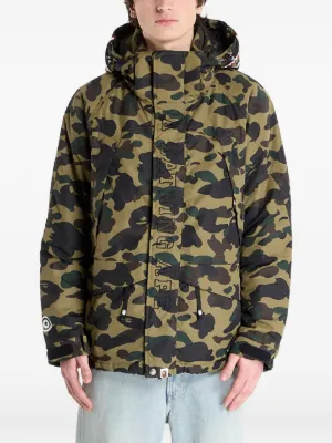 A BATHING APE® Abc Camo Boa Reversible Jacket | Green | FARFETCH