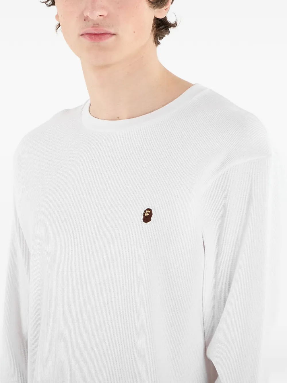 A BATHING APE Head Point thermo T-shirt Wit