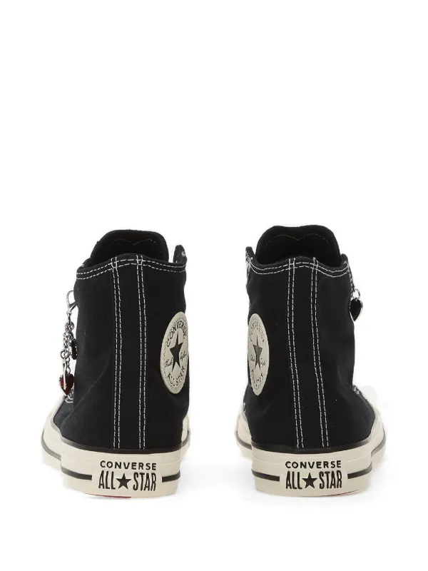 Converse Chuck Taylor charm-detail Sneakers | Black | FARFETCH SG