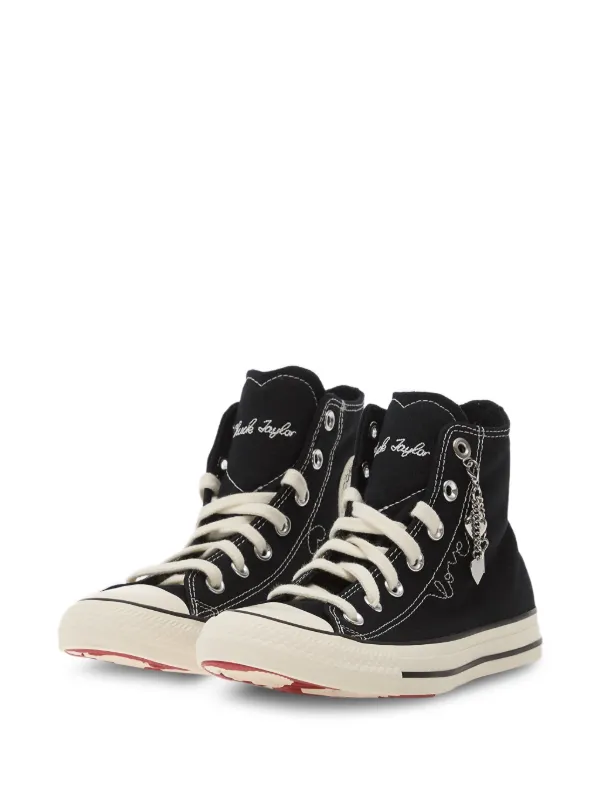 【hxxoxxvx27】　US7.5 Converse Chuck Taylor charm-detail Sneakers | Black | FARFETCH SG