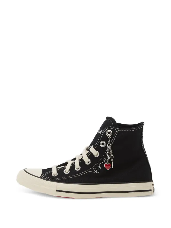 【hxxoxxvx27】　US7.5 Converse Chuck Taylor charm-detail Sneakers | Black | FARFETCH SG