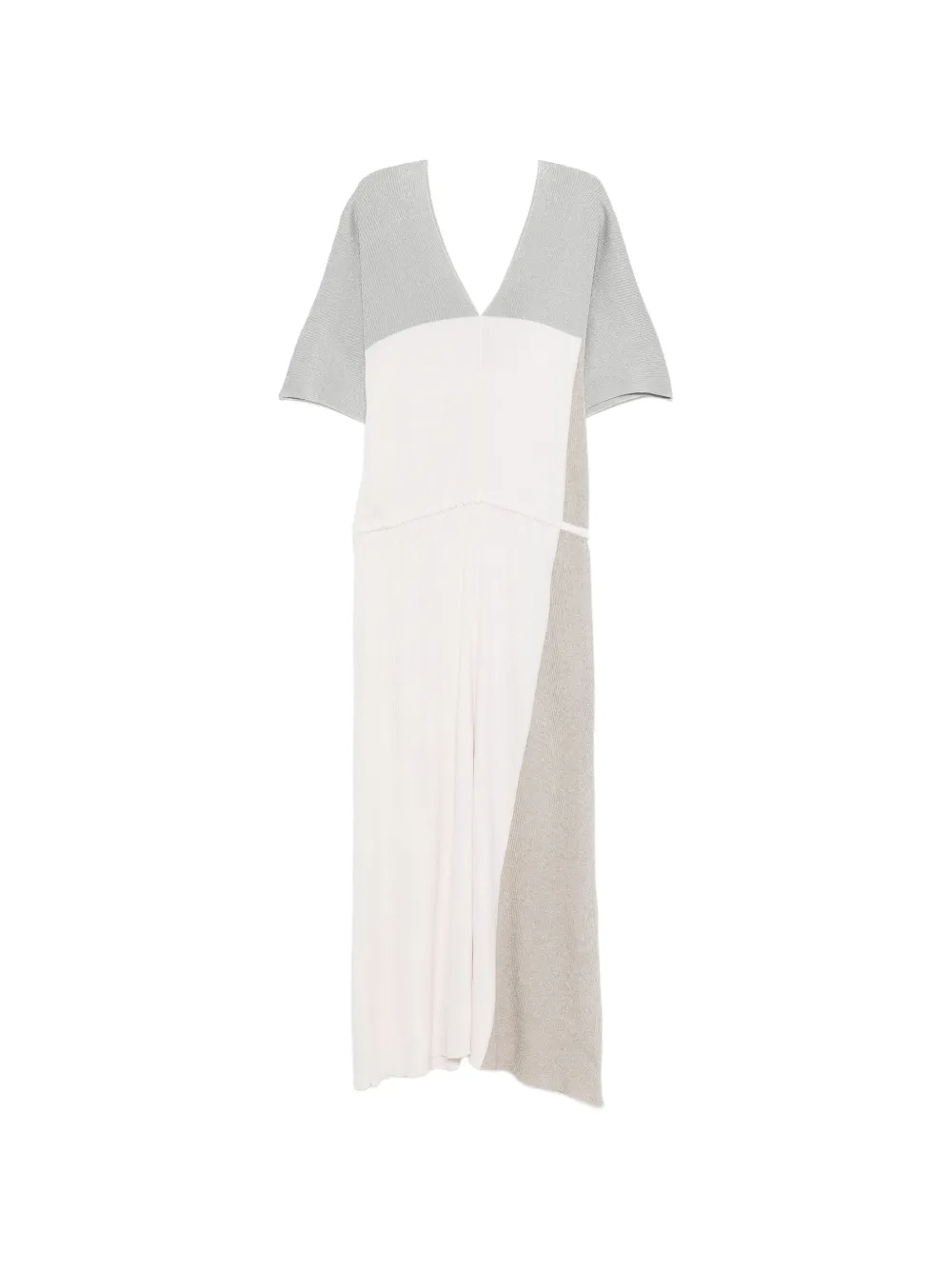 Lorena Antoniazzi V-neck colourblock dress - Toni neutri