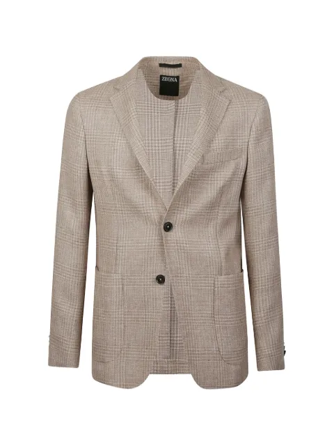 Zegna check wool jacket