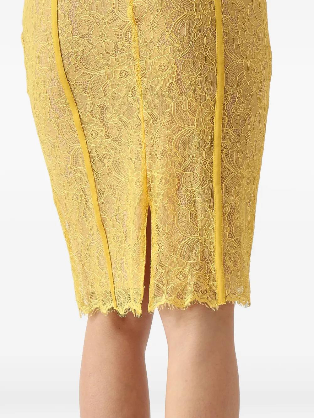 Lace Detail Midi Skirt