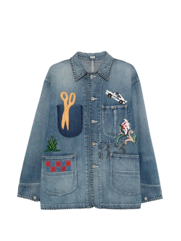 khoki ジャケット KHOKI デニムジャケット | ブルー | FARFETCH JP