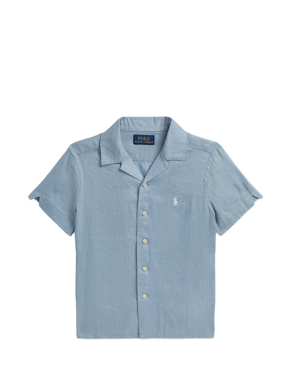 POLO RALPH LAUREN KIDS camp-collar shirt - Blau