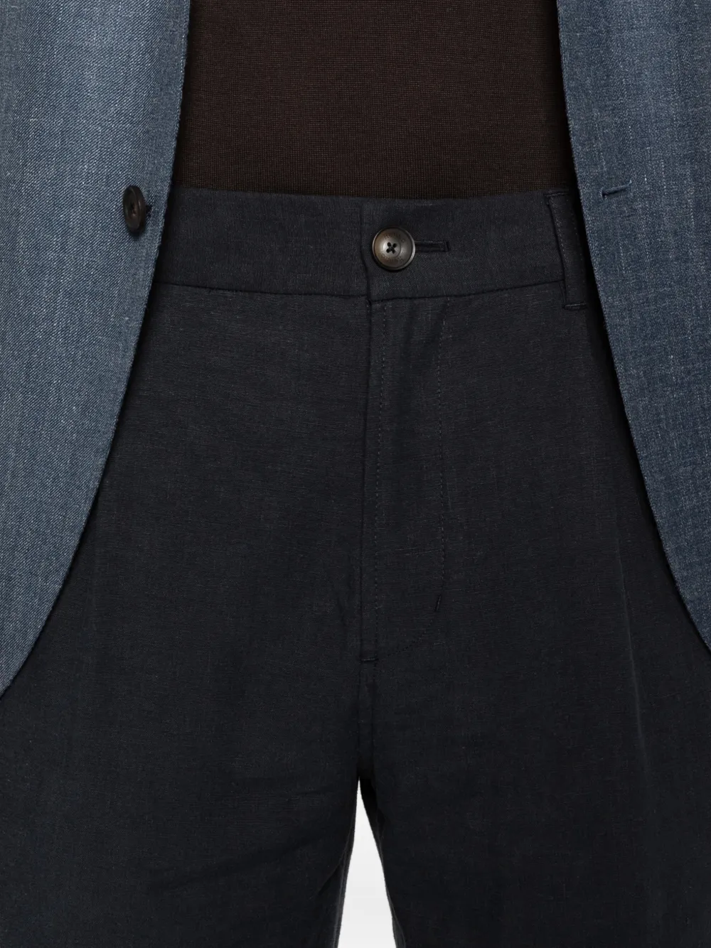 Herno Plooibroek met knoop Blauw