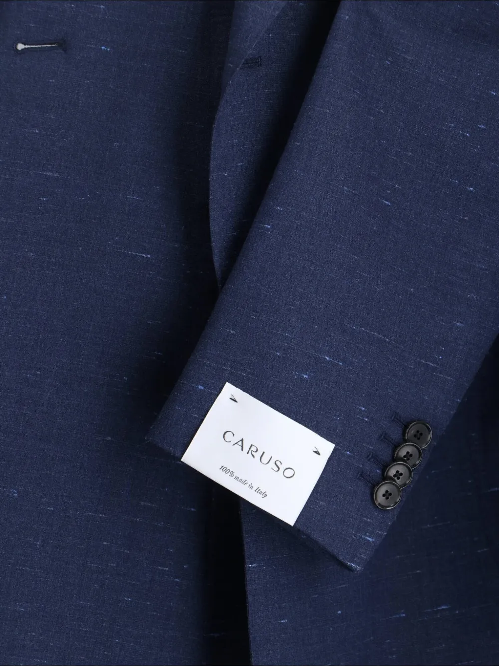  Caruso Double-breasted Blazer - Blue 