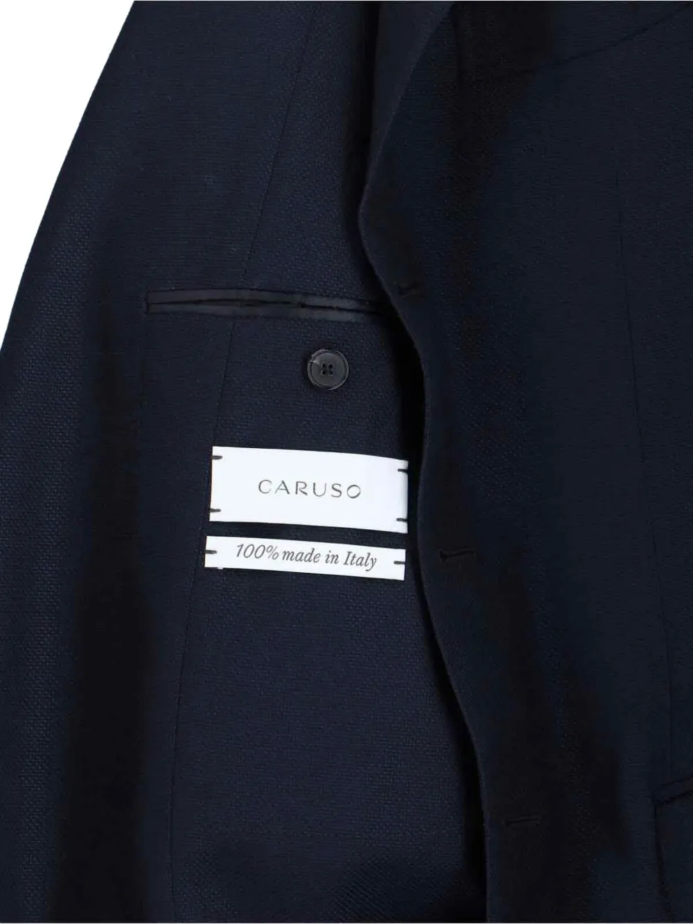  Caruso Pocket Buttoned Blazer - Blue 