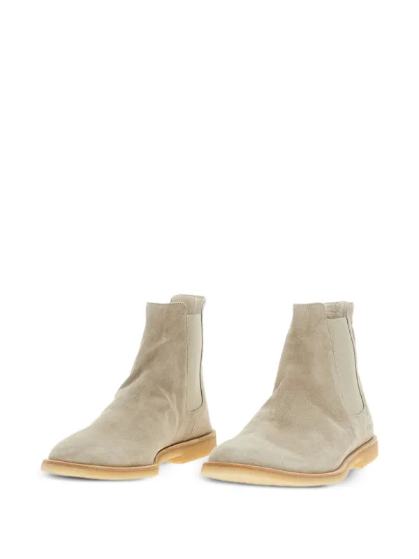 Common Projects elasticated-panels Leather Boots | Neutrals | FARFETCH
