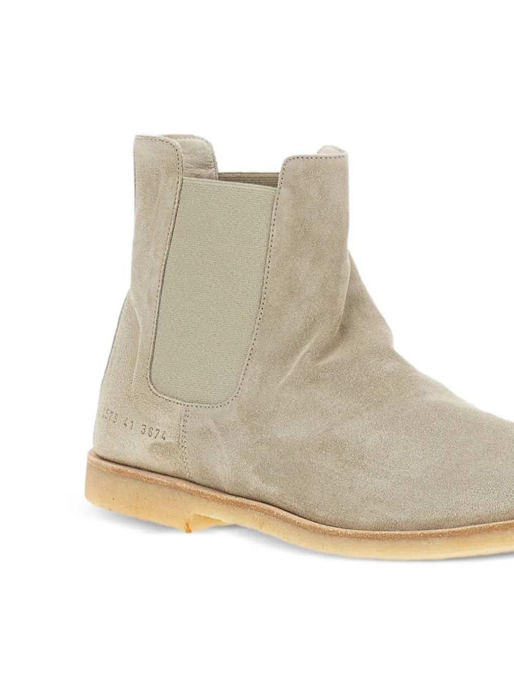 Common Projects elasticated-panels Leather Boots | Neutrals | FARFETCH