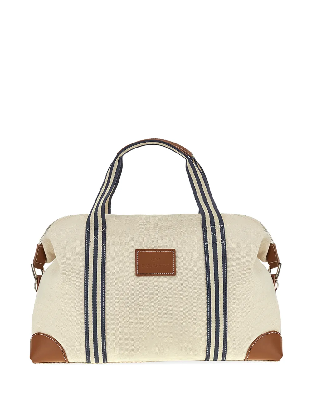 Paul & Shark stripe-detail holdall - Toni neutri
