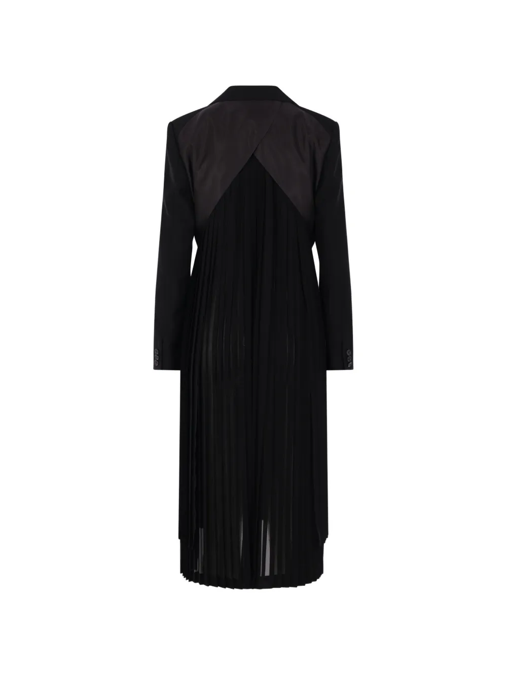  Comme Des Garçons Pleated Button Dress - Black 