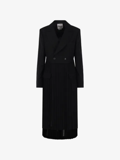 Comme Des Garçons pleated button dress