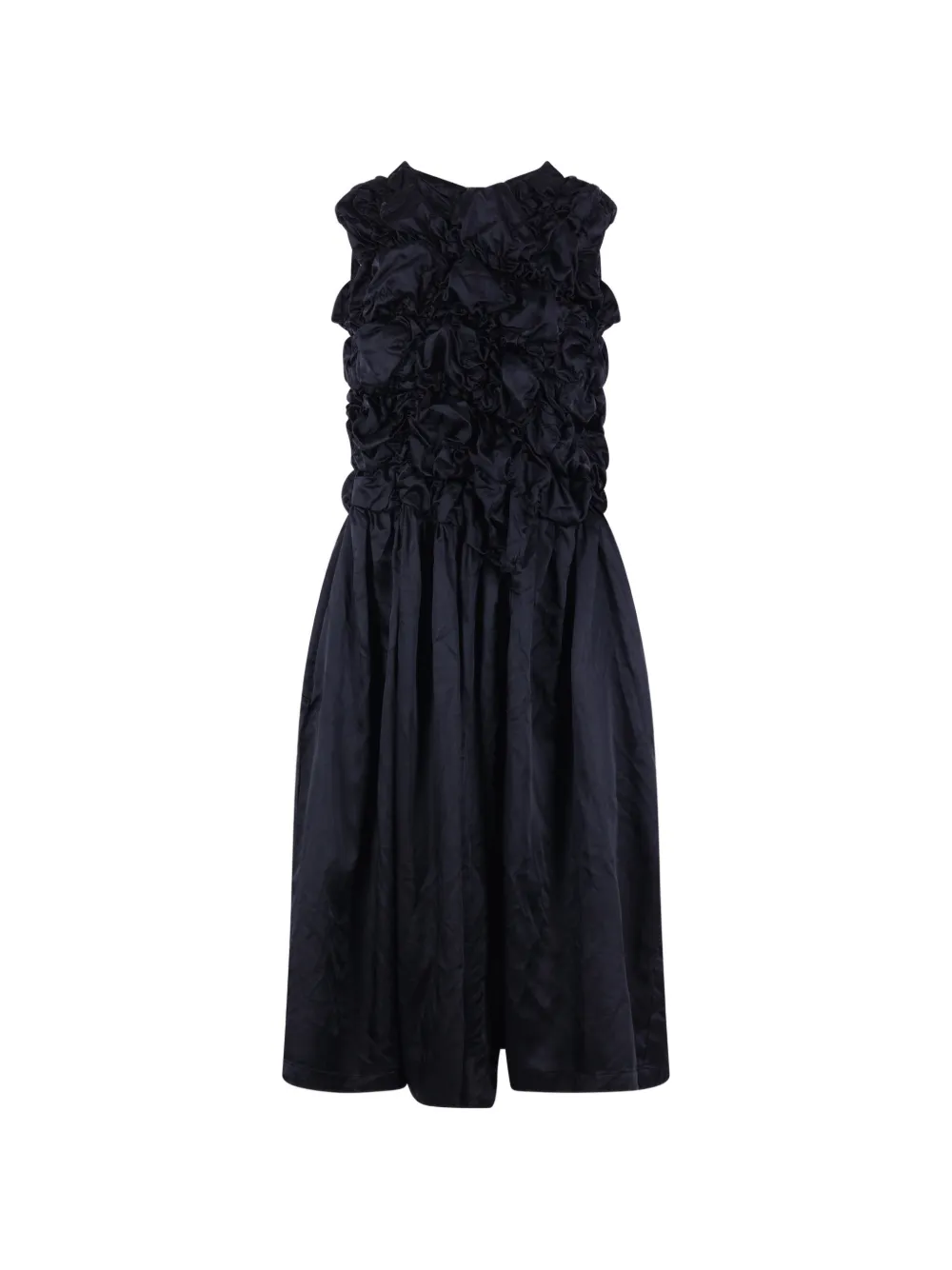Comme Des Garçons ruffled-detail midi dress - Blu