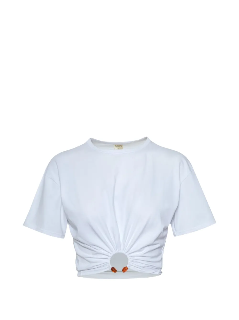 Baobab T-shirt Tika con ruches - Bianco