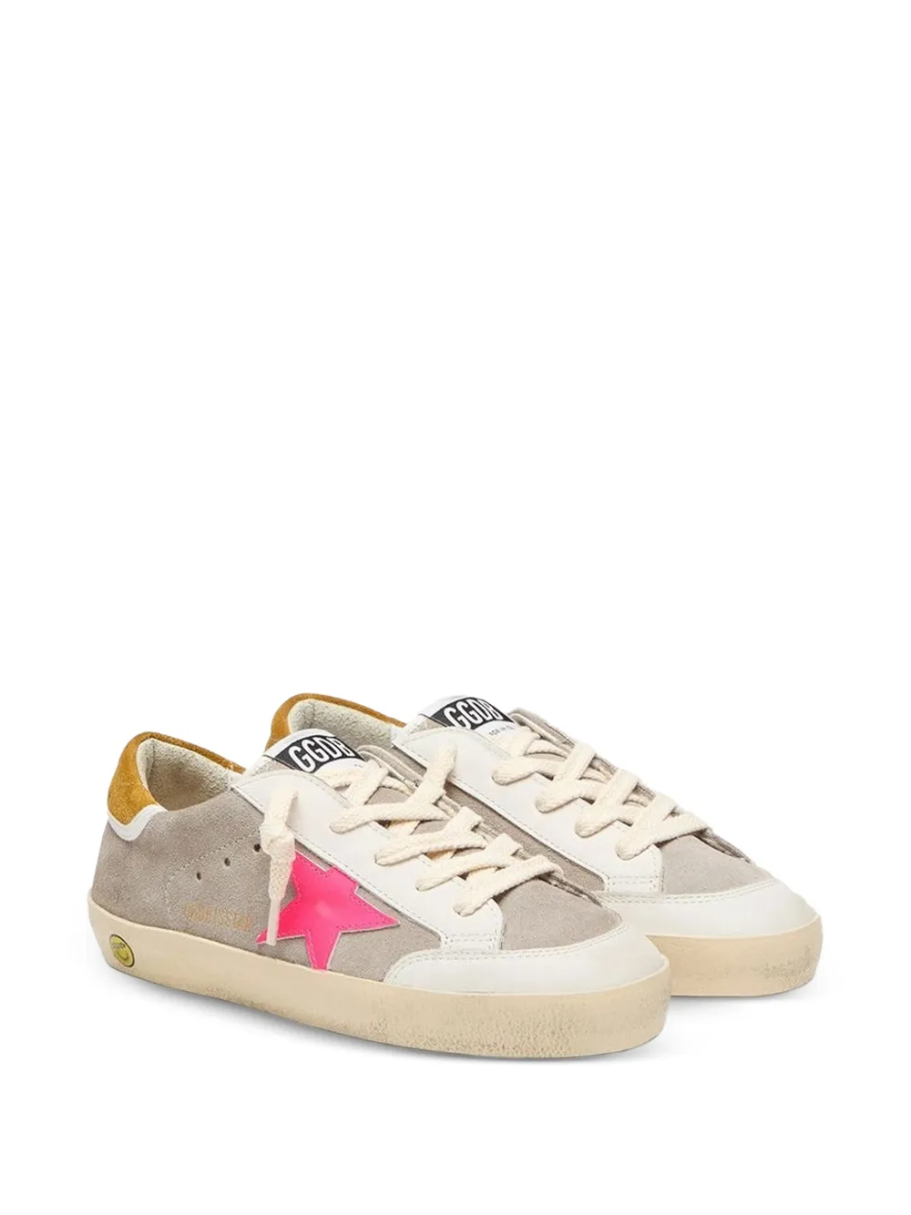Golden Goose Kids star-patch sneakers Wit