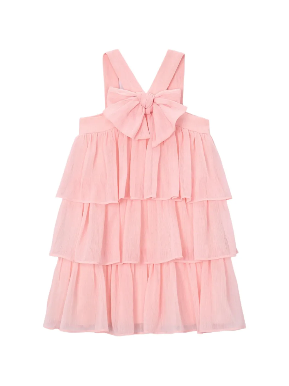 Mayoral ruffled bambula dress - Rosa