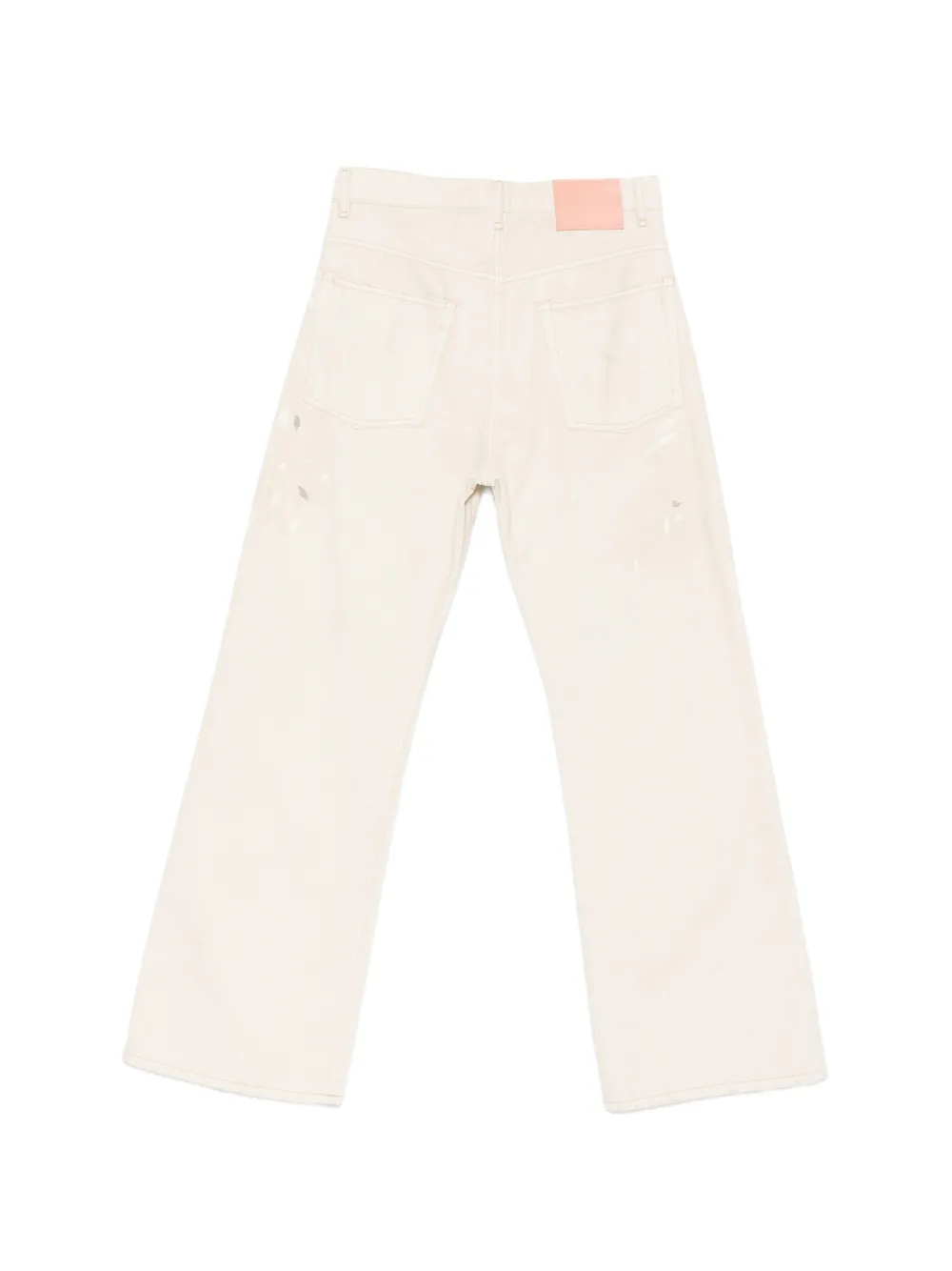  Acne Studios Vaqueros Con Parche Del Logo - Neutro 