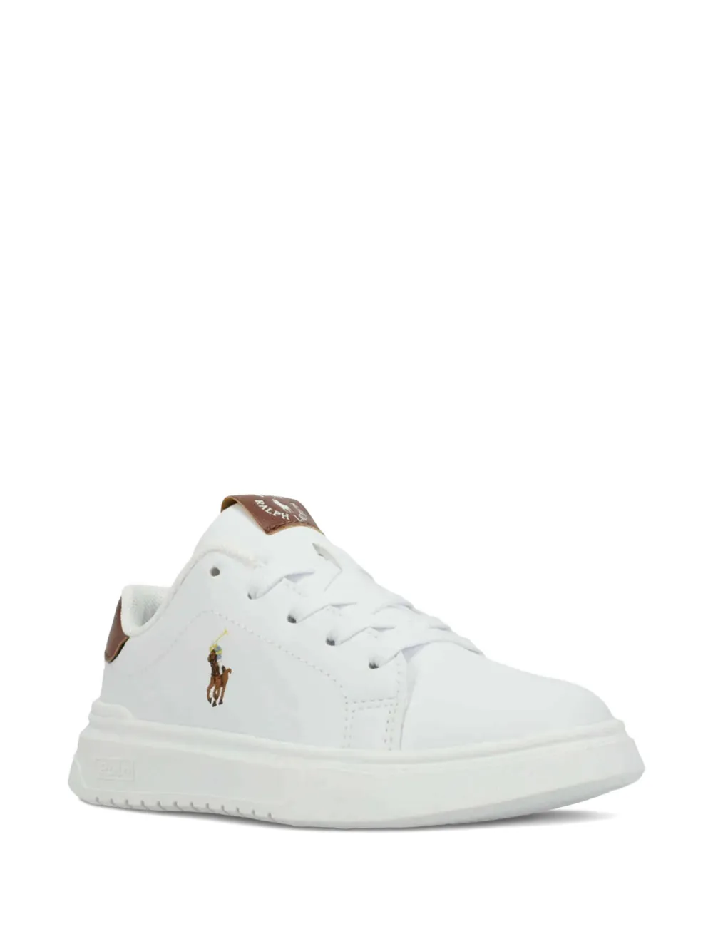 POLO RALPH LAUREN KIDS Heritage Court Super sneakers - Bianco