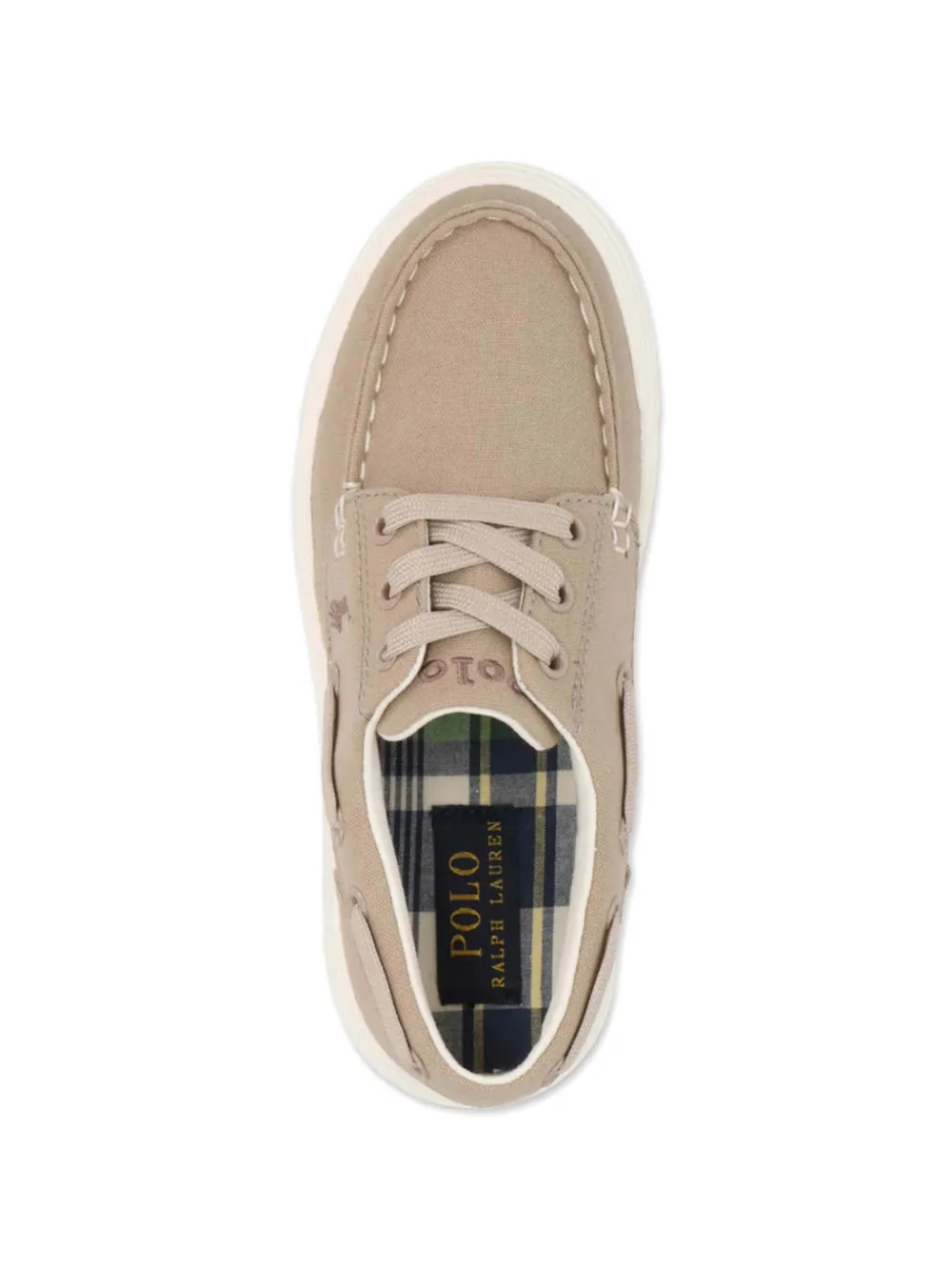 POLO RALPH LAUREN KIDS Canvas bootschoenen Beige