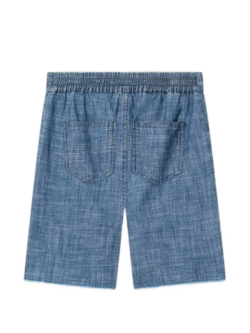  Golden Goose Kids Raw-hem Shorts - Blue 