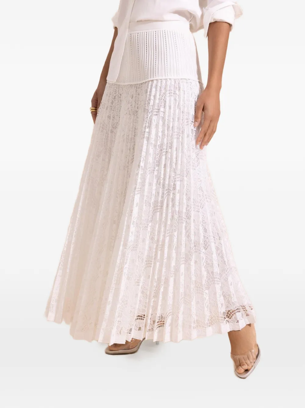 Simkhai Verona pleated midi skirt - Toni neutri