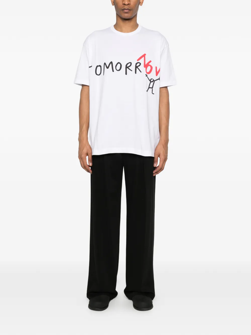 Comme Des Garçons Shirt T-shirt met grafische print Wit