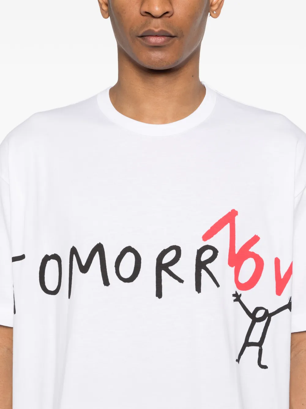 Comme Des Garçons Shirt T-shirt met grafische print Wit