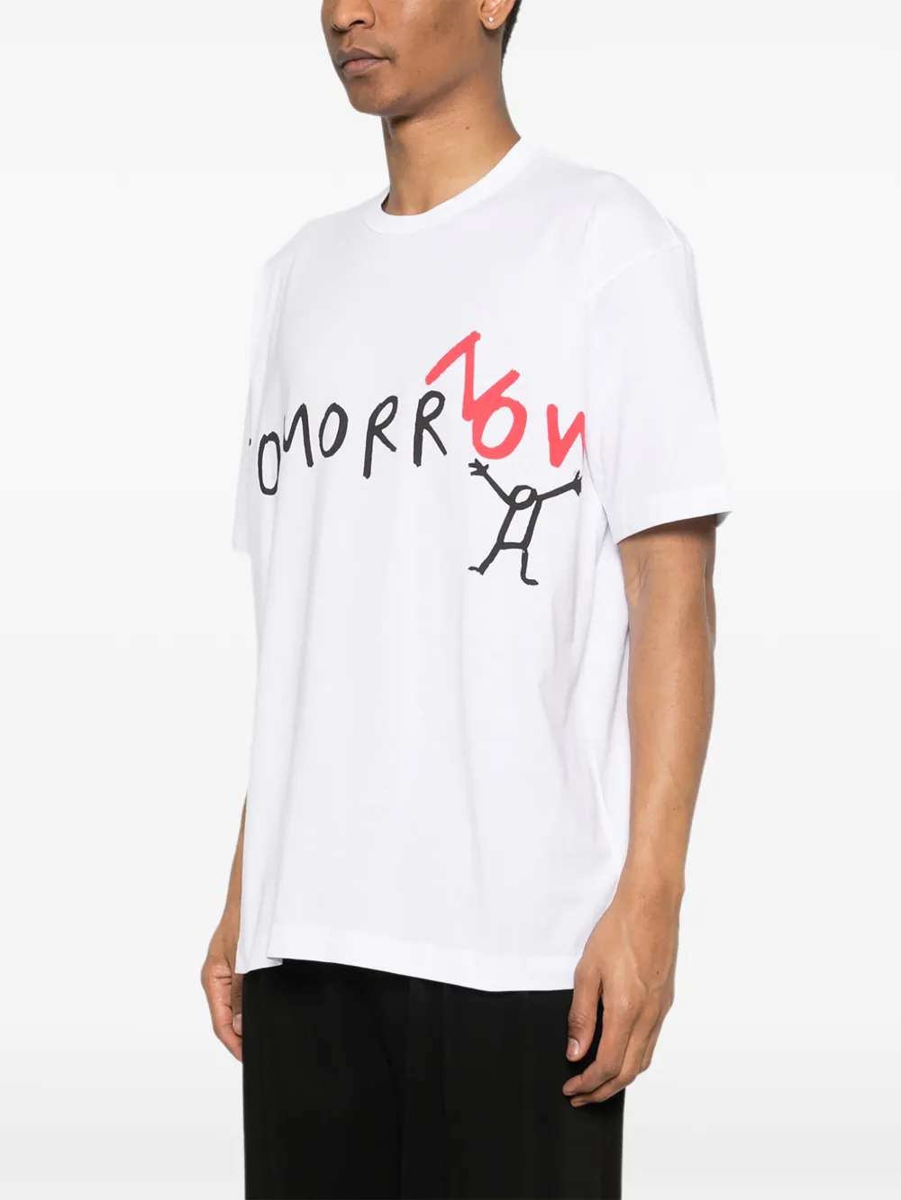 Comme Des Garçons Shirt T-shirt met grafische print Wit