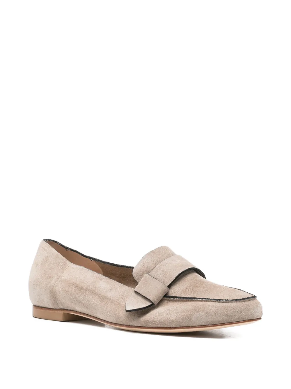 Anna F. Loafers met geknoopt detail Beige