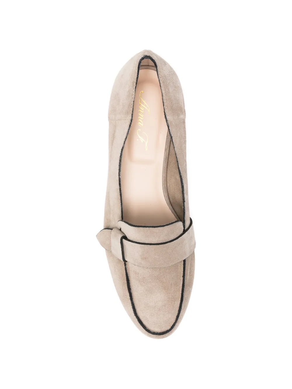 Anna F. Loafers met geknoopt detail Beige