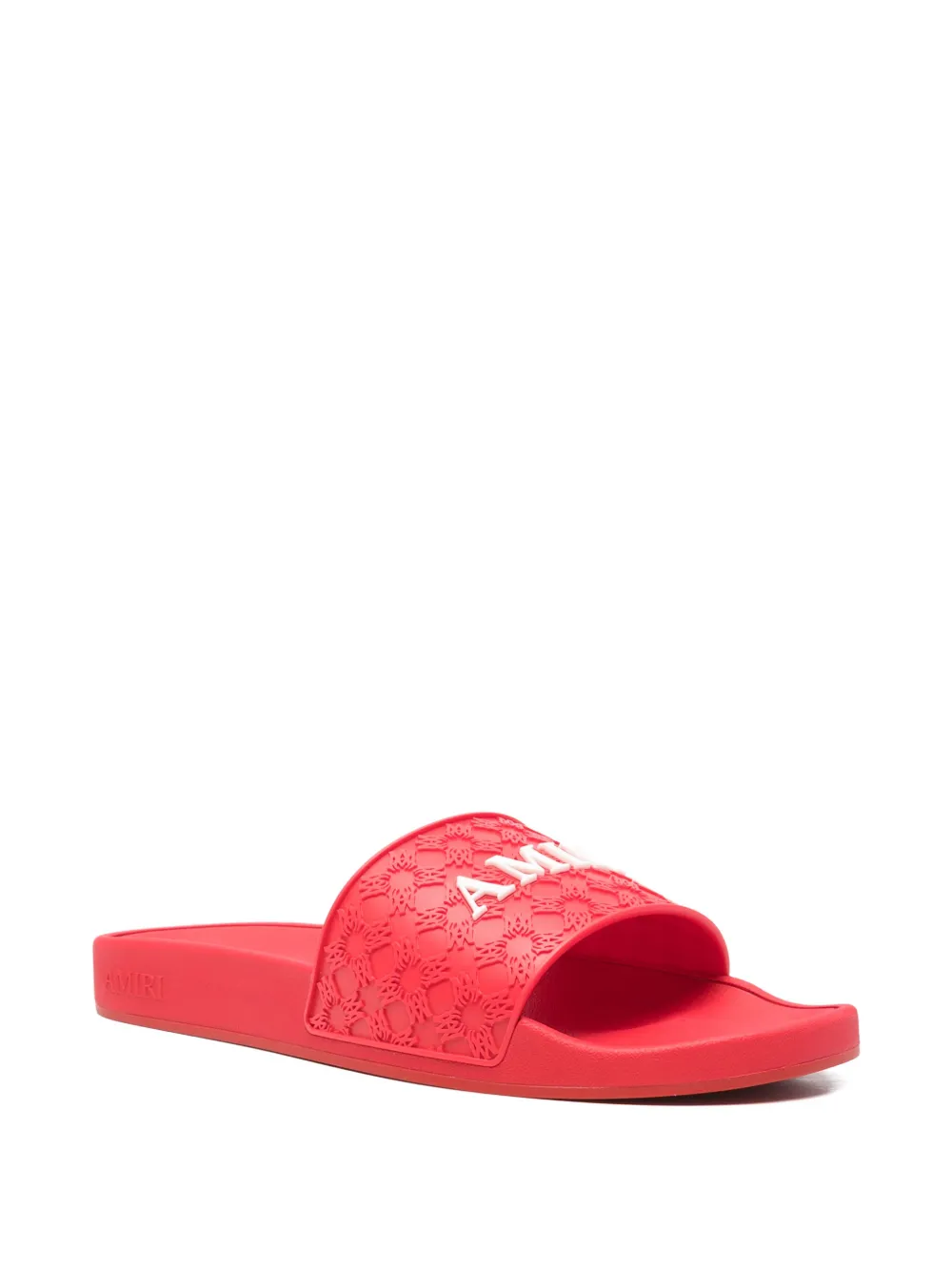 AMIRI MA Quad logo-detail flip flops Rood