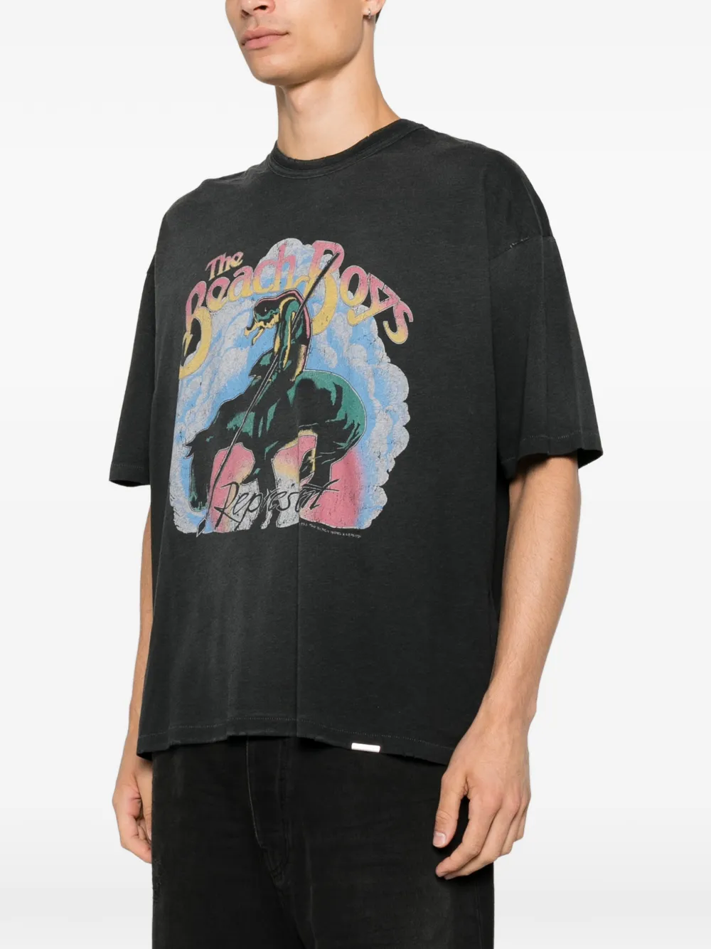 Represent Beach Boys Graphic-print T-shirt In Black
