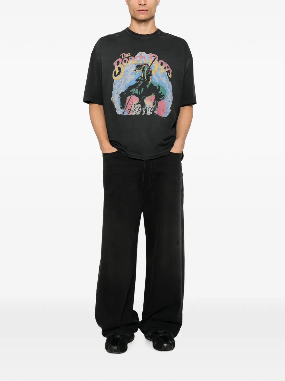 Represent Beach Boys Graphic-print T-shirt In Black