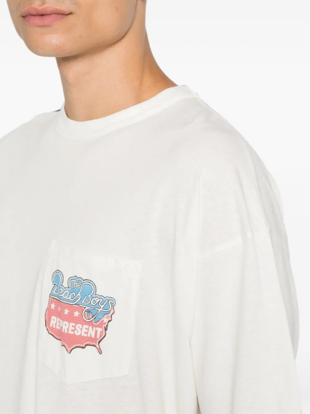 Represent x The Beach Boys T-shirt Wit