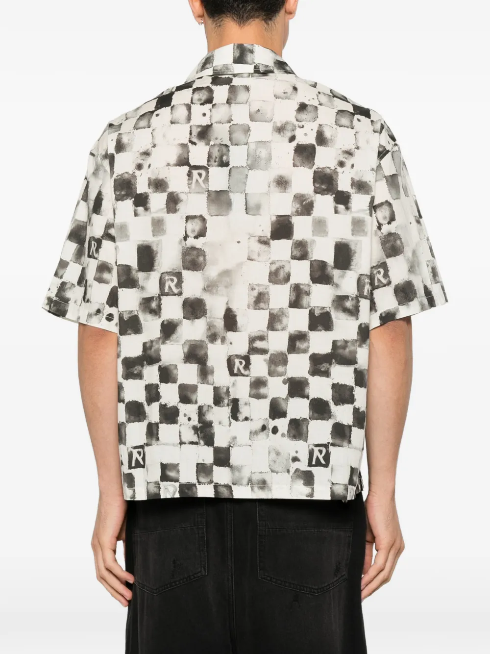 Represent Pool Side Checkerboard-print Shirt In Multi