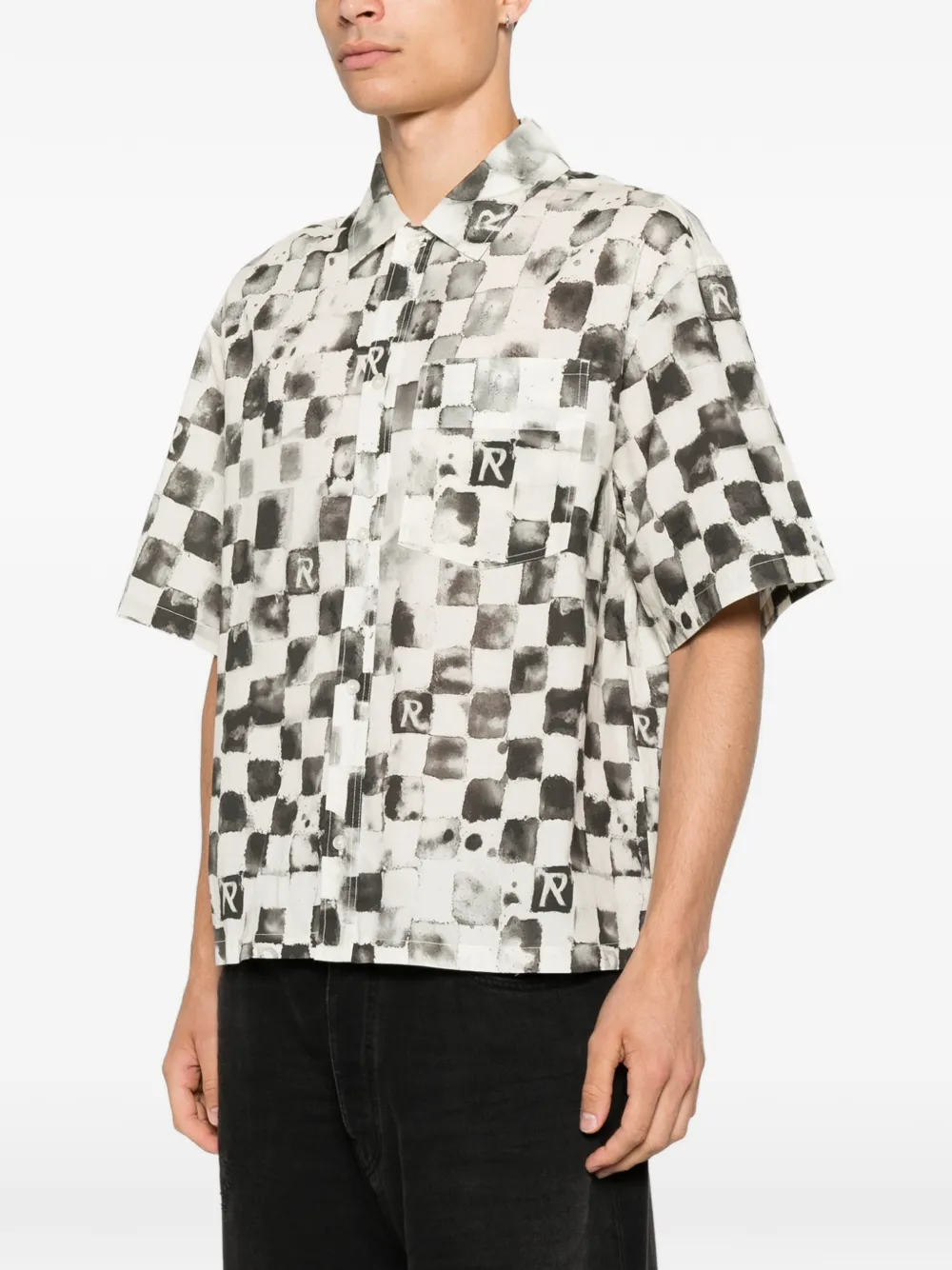 Represent Pool Side Checkerboard-print Shirt In Multi