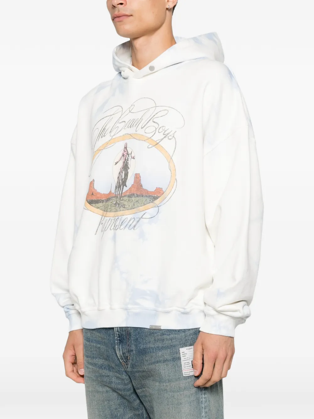 Represent Beach Boys hoodie met grafische print Wit