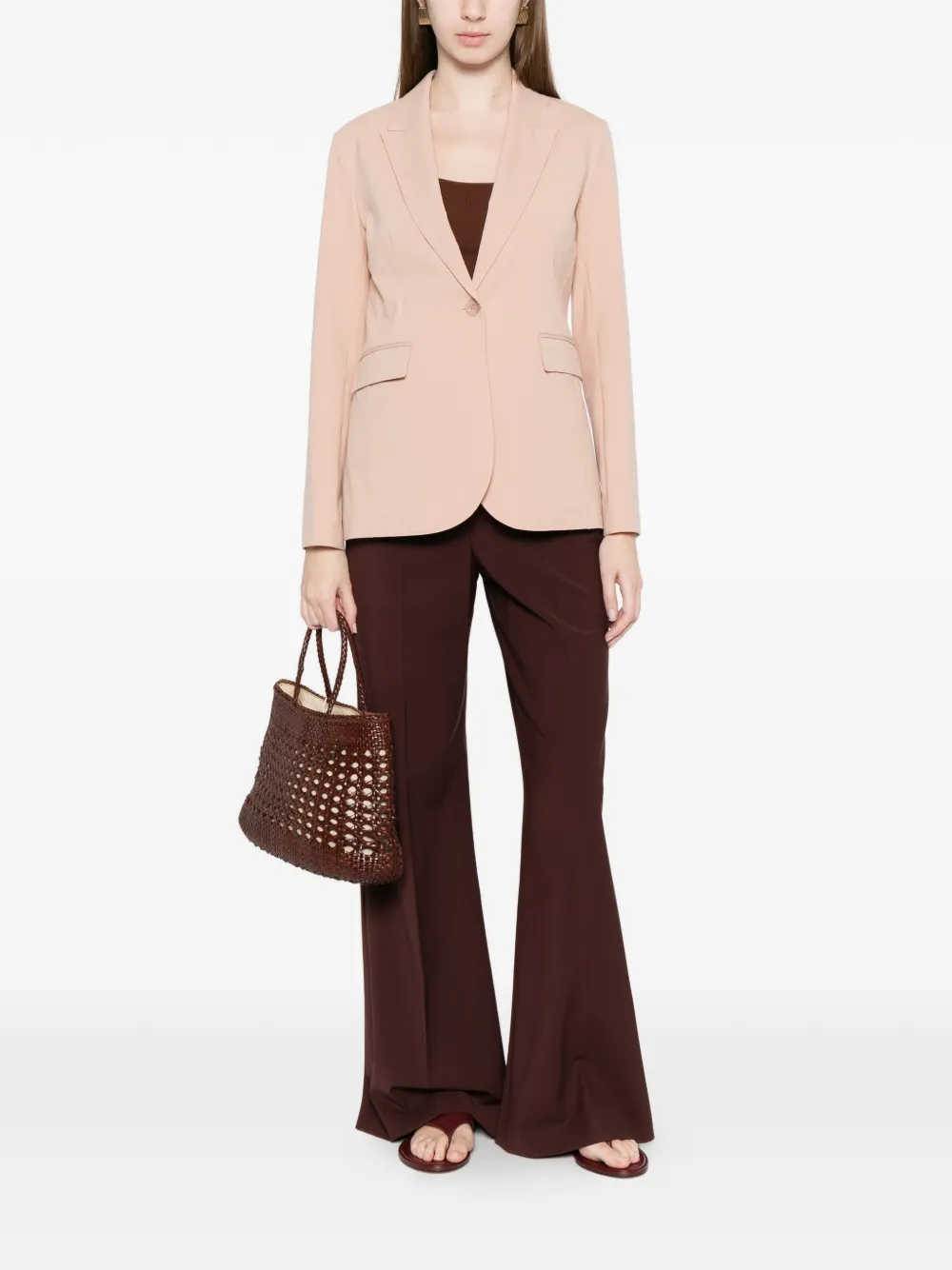  Circolo 1901 Pocket Single-button Blazer - Pink 