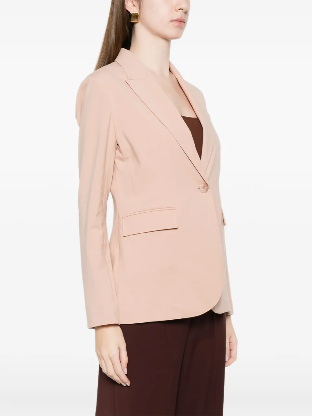  Circolo 1901 Pocket Single-button Blazer - Pink 