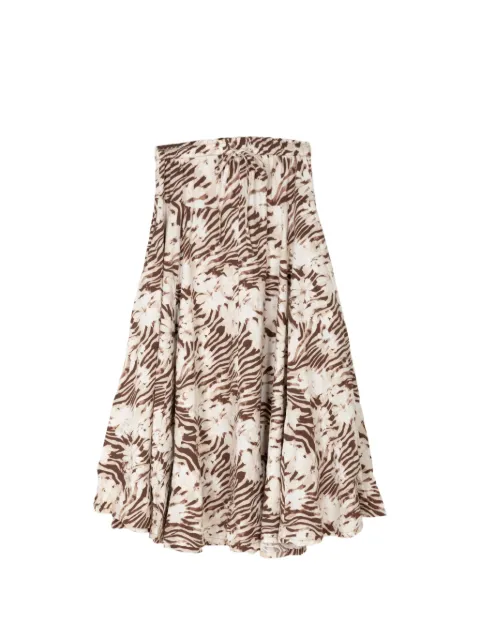 Free People zebra-print skirt