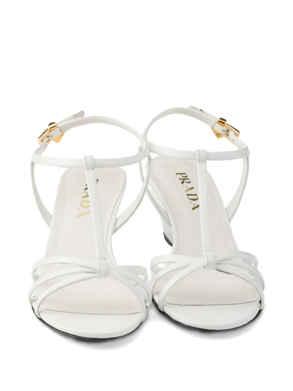 Prada Lakleren sandalen Wit