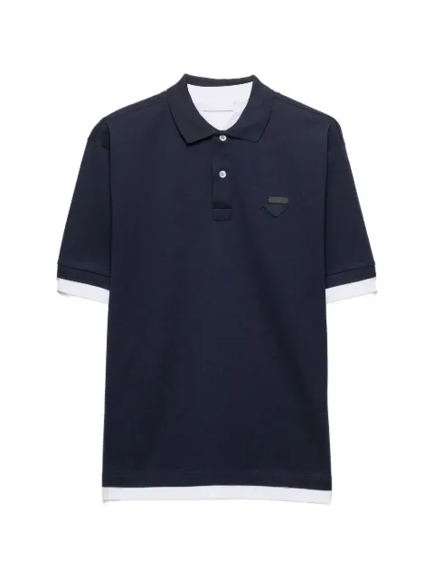 Prada playera tipo polo de algodón