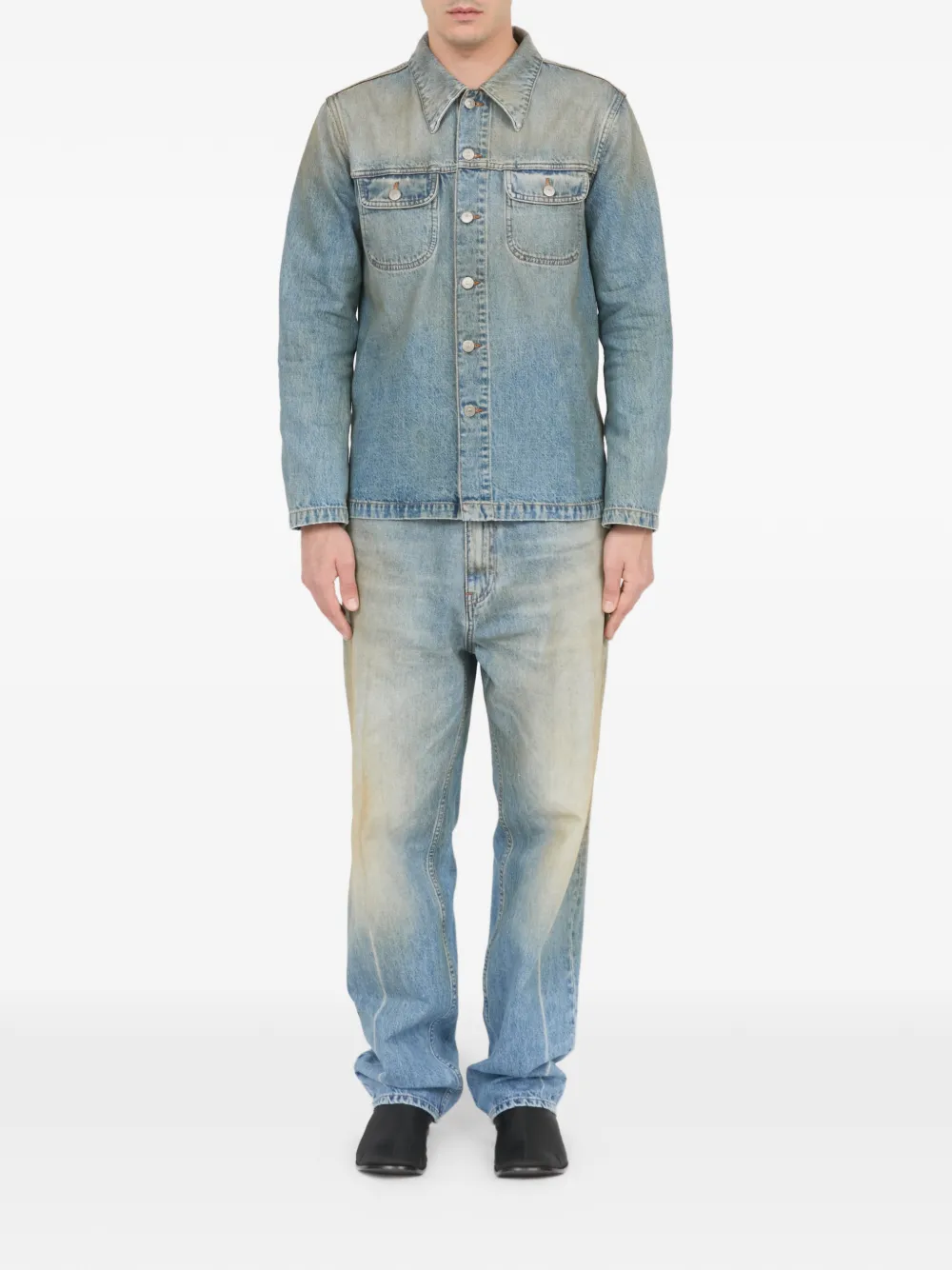 MM6 Maison Margiela Denim jack Blauw