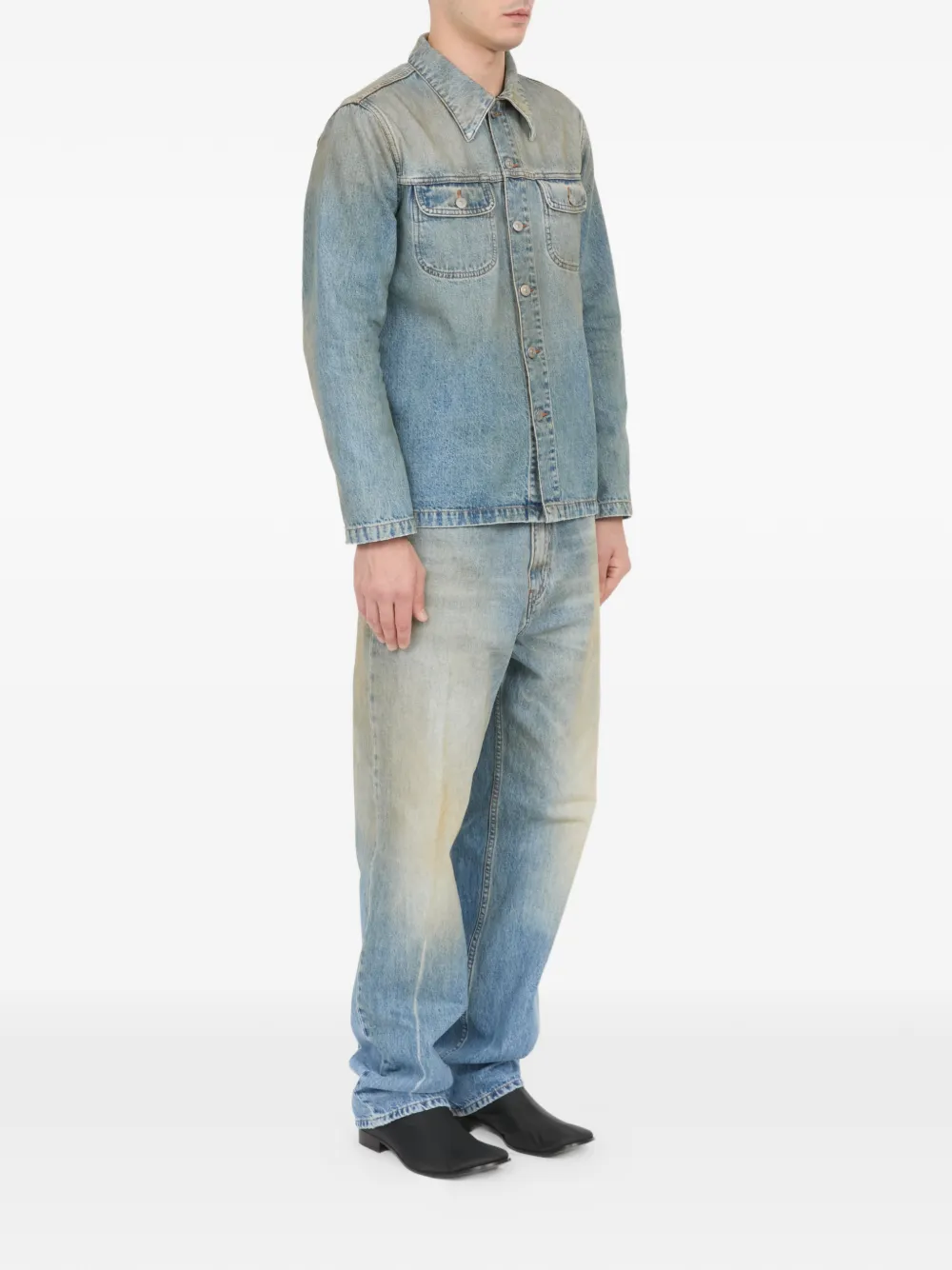 MM6 Maison Margiela Denim jack Blauw