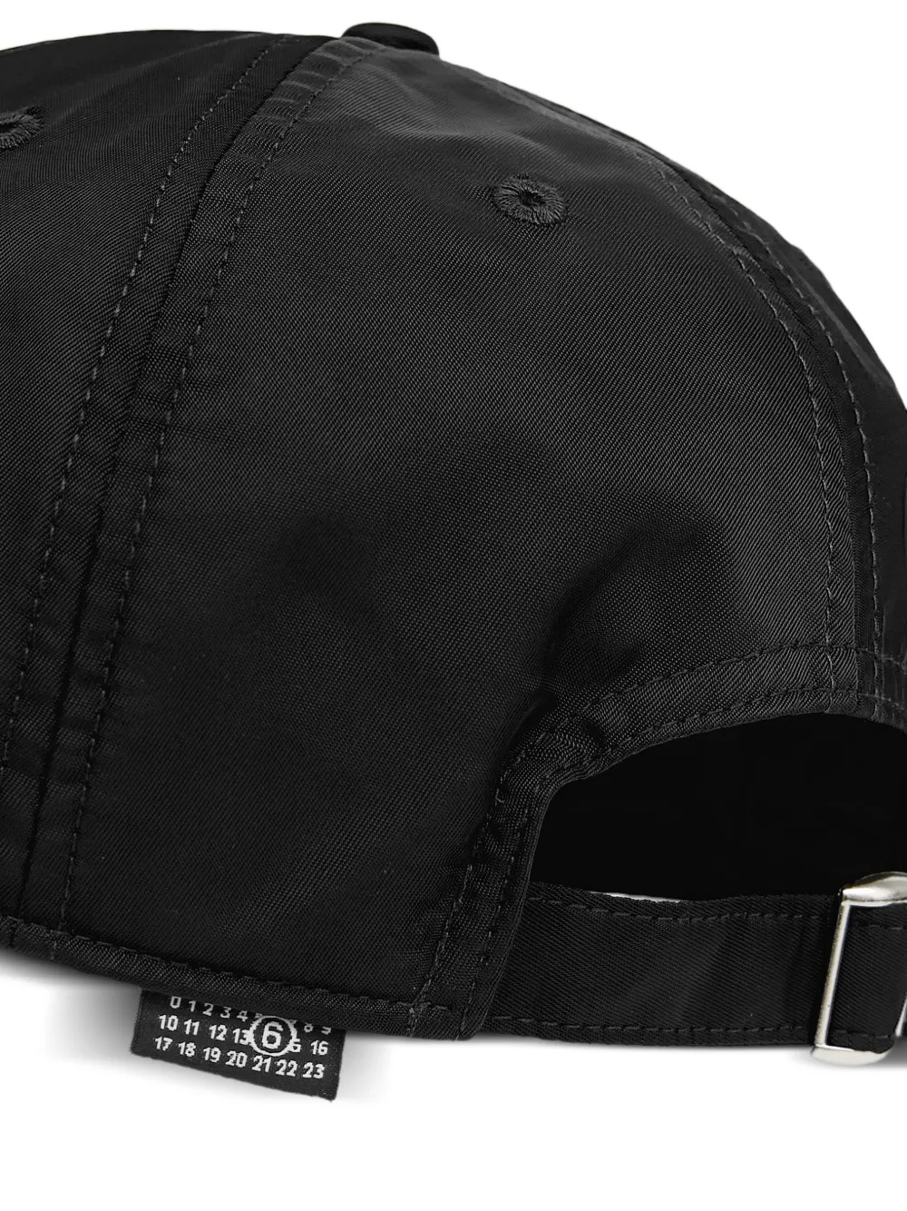 MM6 Maison Margiela Nylon honkbalpet Zwart